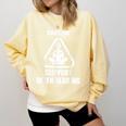 Caution Slippery When Reading Book Lover Comfort Colors Sweatshirt Blue Spruce