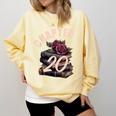 Chapter 20 20th Birthday Women Book Lovers Its My Birthday Comfort Colors Sweatshirt Blue Spruce