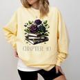 Chapter 40 40th Birthday Women Book Lovers Dark Romance Comfort Colors Sweatshirt Blue Spruce