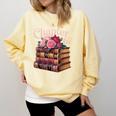 Chapter 67 Floral Book Stack Comfort Colors Sweatshirt Blue Spruce Chapter 67 Floral Book Stack Comfort Colors Sweatshirt Blue Spruce