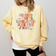 CHASING THAT SCHOLASTIC BOOK FAIR HIGH Comfort Colors Sweatshirt Blue Spruce