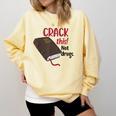 Christian Quote Holy Bible Crack This Book Not Drugs Comfort Colors Sweatshirt Blue Spruce