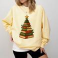 Christmas Book Tree Bookshelf Holiday For Readers Librarians Comfort Colors Sweatshirt Blue Spruce Christmas Book Tree Bookshelf Holiday For Readers Librarians Comfort Colors Sweatshirt Blue Spruce