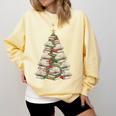 Christmas Book Tree Teacher Book Lover Xmas Librarian Comfort Colors Sweatshirt Blue Spruce Christmas Book Tree Teacher Book Lover Xmas Librarian Comfort Colors Sweatshirt Blue Spruce
