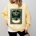 A Christmas Carol Book Cover By Charles Dickens Comfort Colors Sweatshirt Blue Spruce A Christmas Carol Book Cover By Charles Dickens Comfort Colors Sweatshirt Blue Spruce