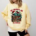 Christmas Dragon My Holidays Are All Booked Book Lovers Kids Comfort Colors Sweatshirt Blue Spruce Christmas Dragon My Holidays Are All Booked Book Lovers Kids Comfort Colors Sweatshirt Blue Spruce