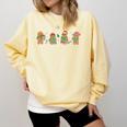 Christmas Library Gingerbread Man Books Lover Bookish Comfort Colors Sweatshirt Blue Spruce Christmas Library Gingerbread Man Books Lover Bookish Comfort Colors Sweatshirt Blue Spruce