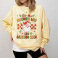 Christmas Smut Book On The Naughty List For Reading Smut Comfort Colors Sweatshirt Blue Spruce