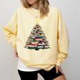 Christmas Tree Books Book Reading Bookworm Comfort Colors Sweatshirt Blue Spruce Christmas Tree Books Book Reading Bookworm Comfort Colors Sweatshirt Blue Spruce