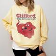 Clifford The Big Red Dog Clifford And Emily Book Cover Comfort Colors Sweatshirt Blue Spruce Clifford The Big Red Dog Clifford And Emily Book Cover Comfort Colors Sweatshirt Blue Spruce