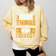 Comic Book Collector Meme Quote Comfort Colors Sweatshirt Blue Spruce
