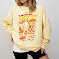 Comic Book Superhero Fall Season Leaf Blower Comfort Colors Sweatshirt Blue Spruce