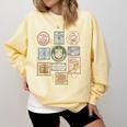 Coquette Boys Of Tommen Books Stamp Tommen College Tees Comfort Colors Sweatshirt Blue Spruce