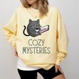 Cozy Mysteries Coffee And Novel For Book Lovers Comfort Colors Sweatshirt Blue Spruce Cozy Mysteries Coffee And Novel For Book Lovers Comfort Colors Sweatshirt Blue Spruce