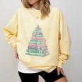 Cute Bookmas Christmas Book Tree Book Lover Teacher Comfort Colors Sweatshirt Blue Spruce Cute Bookmas Christmas Book Tree Book Lover Teacher Comfort Colors Sweatshirt Blue Spruce