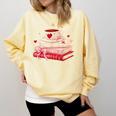 Cute Books And Coffee Crochet Valentines Day Tee For Couples Comfort Colors Sweatshirt Blue Spruce Cute Books And Coffee Crochet Valentines Day Tee For Couples Comfort Colors Sweatshirt Blue Spruce