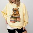 Cute Capybara Reading Books Animal Capybara Bookworms Comfort Colors Sweatshirt Blue Spruce Cute Capybara Reading Books Animal Capybara Bookworms Comfort Colors Sweatshirt Blue Spruce