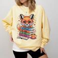 Cute Fox Read More Be Kind Stay Weird Reader Geek Book Lover Comfort Colors Sweatshirt Blue Spruce Cute Fox Read More Be Kind Stay Weird Reader Geek Book Lover Comfort Colors Sweatshirt Blue Spruce