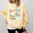 Cute Ghost Book Halloween Spooky Boo School Art Teacher Comfort Colors Sweatshirt Blue Spruce Cute Ghost Book Halloween Spooky Boo School Art Teacher Comfort Colors Sweatshirt Blue Spruce