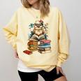 Cute Reading Chicken With Glasses Books Bookworm Reader Book Comfort Colors Sweatshirt Blue Spruce Cute Reading Chicken With Glasses Books Bookworm Reader Book Comfort Colors Sweatshirt Blue Spruce