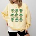 Cute Shamrock Reading Books St Patrick's Day Teacher Reading Comfort Colors Sweatshirt Blue Spruce Cute Shamrock Reading Books St Patrick's Day Teacher Reading Comfort Colors Sweatshirt Blue Spruce