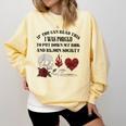 Dark Romance Bookish Merch Put My Book Down Spicy Book Women Comfort Colors Sweatshirt Blue Spruce