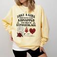 Dark Romance Smutt Book Merch Just A Good Girl STFUATTDLAGG Comfort Colors Sweatshirt Blue Spruce