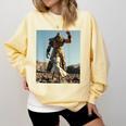 David And Goliath Bible Book Of Samuel King David Comfort Colors Sweatshirt Blue Spruce
