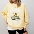 Day Without Reading Read Librarian Book Men Women Kids Comfort Colors Sweatshirt Blue Spruce