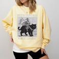 Defend Your Local Library Knight Cat Rider Book Lover Comfort Colors Sweatshirt Blue Spruce Defend Your Local Library Knight Cat Rider Book Lover Comfort Colors Sweatshirt Blue Spruce