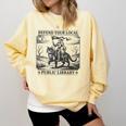 Defend Your Local Public Library Cat Knight Book Lover Comfort Colors Sweatshirt Blue Spruce Defend Your Local Public Library Cat Knight Book Lover Comfort Colors Sweatshirt Blue Spruce