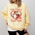 We Didn't Even Kiss Hockey Romance Book Comfort Colors Sweatshirt Blue Spruce