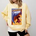 Disney Pixar The Incredibles Omnidroid Comic Book Cover Comfort Colors Sweatshirt Blue Spruce