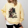 Dog Book Flower Comfort Colors Sweatshirt Blue Spruce Dog Book Flower Comfort Colors Sweatshirt Blue Spruce