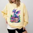 Dragon Book Fantasy Reading Comfort Colors Sweatshirt Blue Spruce Dragon Book Fantasy Reading Comfort Colors Sweatshirt Blue Spruce