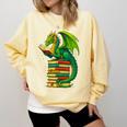Dragon Reading Books Matching Bookworm Readers Librarian Comfort Colors Sweatshirt Blue Spruce Dragon Reading Books Matching Bookworm Readers Librarian Comfort Colors Sweatshirt Blue Spruce