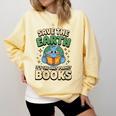 Earth Day Save Earth It´s Only Planet With Books Reader Comfort Colors Sweatshirt Blue Spruce Earth Day Save Earth It´s Only Planet With Books Reader Comfort Colors Sweatshirt Blue Spruce