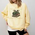 Easily Distracted By Books And Dragons Graphic Comfort Colors Sweatshirt Blue Spruce Easily Distracted By Books And Dragons Graphic Comfort Colors Sweatshirt Blue Spruce