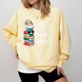Easily Distracted By Books And Gnomes Comfort Colors Sweatshirt Blue Spruce