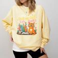 Easily Distracted By Cats And Books Book & Cat Lover Comfort Colors Sweatshirt Blue Spruce Easily Distracted By Cats And Books Book & Cat Lover Comfort Colors Sweatshirt Blue Spruce
