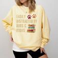 Easily Distracted By Dogs And Books Pets Books Lovers Comfort Colors Sweatshirt Blue Spruce Easily Distracted By Dogs And Books Pets Books Lovers Comfort Colors Sweatshirt Blue Spruce