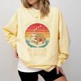 Easily Distracted By Sloths And Books Comfort Colors Sweatshirt Blue Spruce
