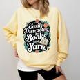 Easily Distracted By Yarn And Books Comfort Colors Sweatshirt Blue Spruce