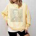 Edgar Allen Poe & Raven Reading Bookworm Reader Comfort Colors Sweatshirt Blue Spruce Edgar Allen Poe & Raven Reading Bookworm Reader Comfort Colors Sweatshirt Blue Spruce