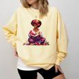 Educated Melanin Queen Afro Women Reading Book History Comfort Colors Sweatshirt Blue Spruce Educated Melanin Queen Afro Women Reading Book History Comfort Colors Sweatshirt Blue Spruce