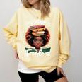 Education Is Freedom African Teacher Books Lovers Comfort Colors Sweatshirt Blue Spruce