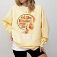 Education Is Freedom Afro Woman Book Illustration Comfort Colors Sweatshirt Blue Spruce