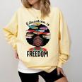 Education Is Freedom Teacher History Month Books Lover Comfort Colors Sweatshirt Blue Spruce Education Is Freedom Teacher History Month Books Lover Comfort Colors Sweatshirt Blue Spruce
