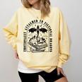 Emotionally Attached To Fictional Dragons Books Lover Comfort Colors Sweatshirt Blue Spruce