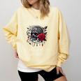 In The End We All Want The Villain Smutty Book Dark Romance Comfort Colors Sweatshirt Blue Spruce